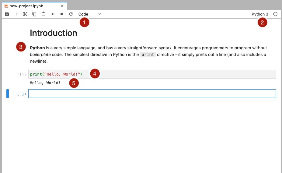 **Figure 2:** The user interface of Jupyter Notebook