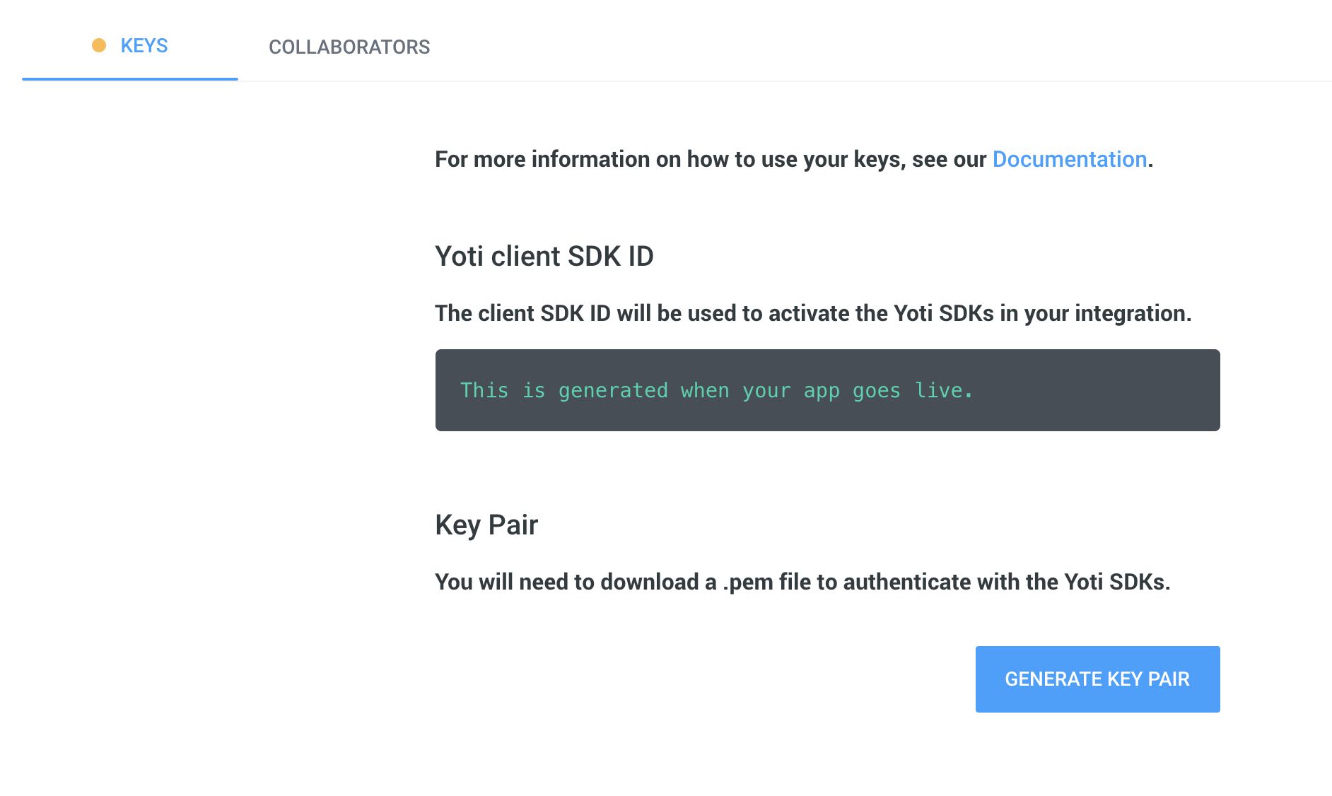 Generating keys and PEM file