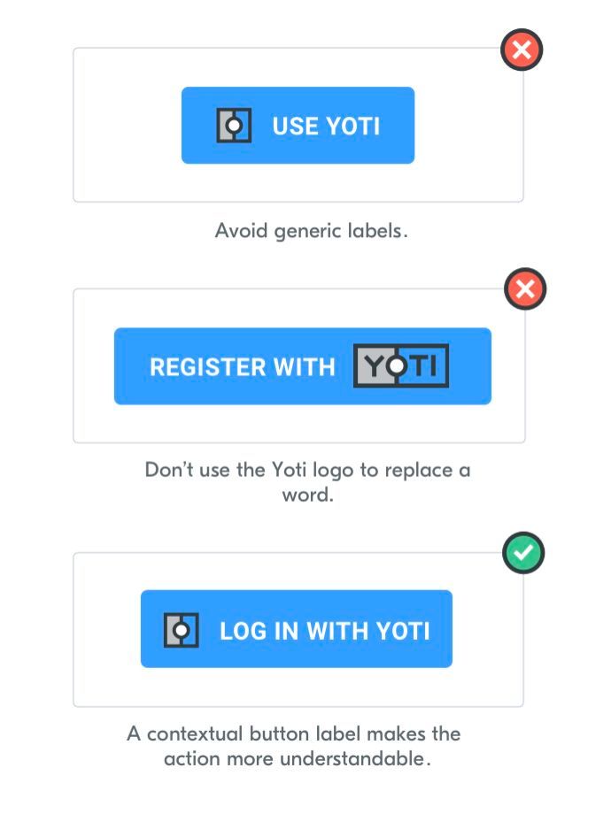 A contextual button label makes the action easy for users to understand.