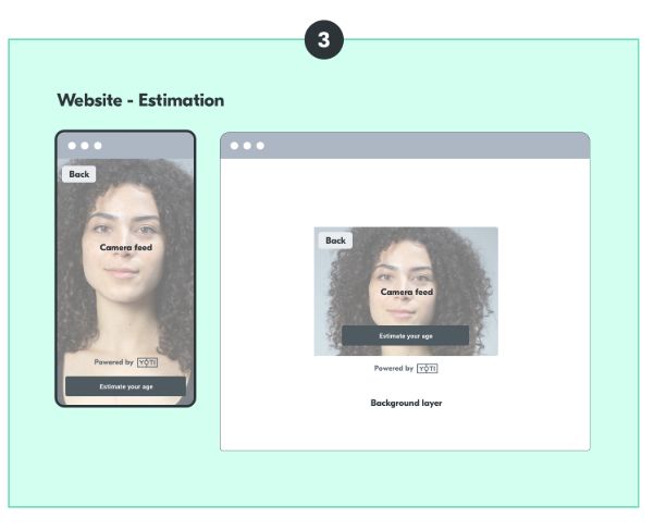 Age estimation - Estimation layout