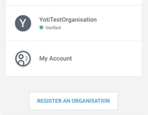 Click your organisation