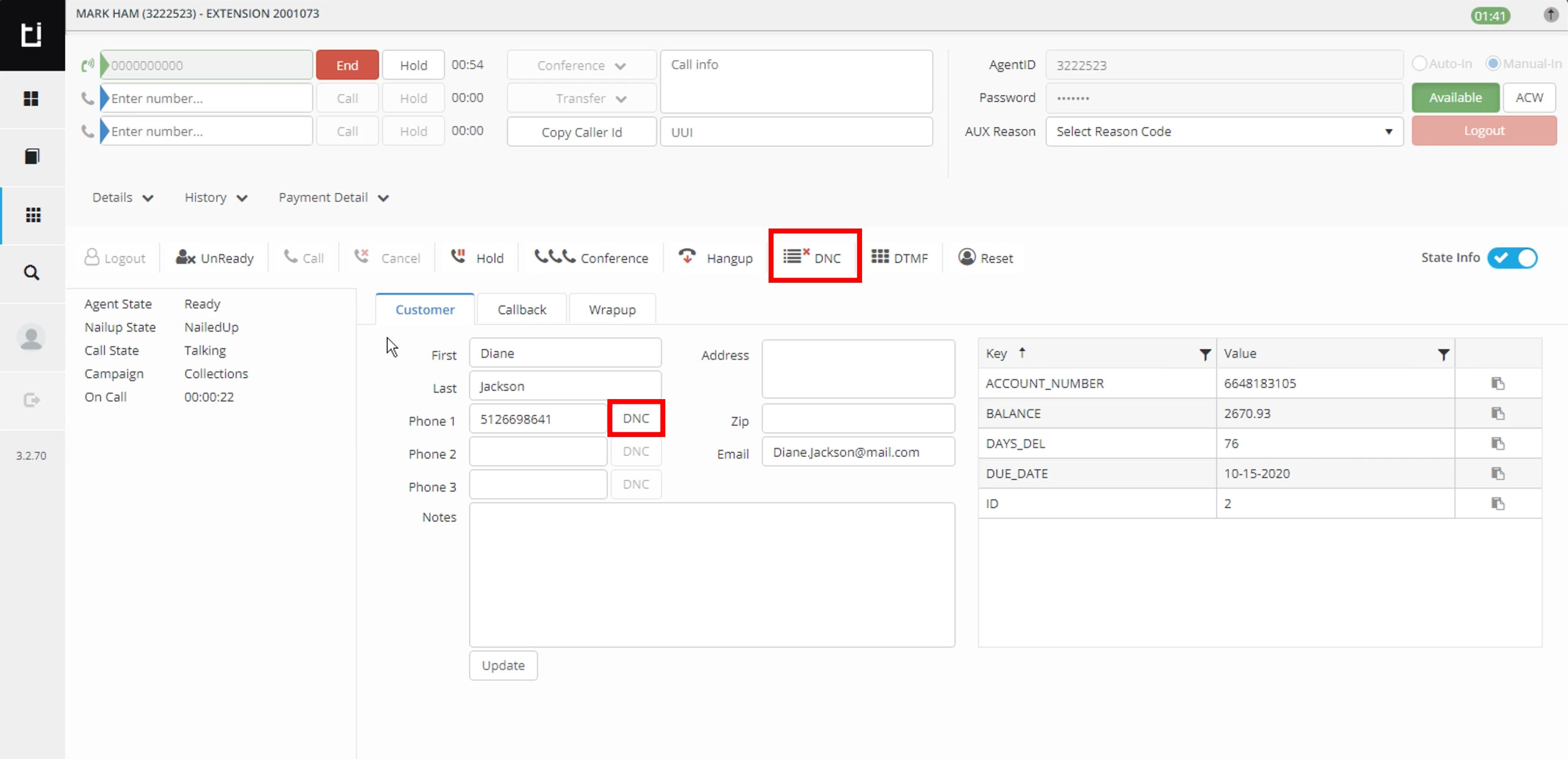 Add a number to Do Not Call List in Classic layout