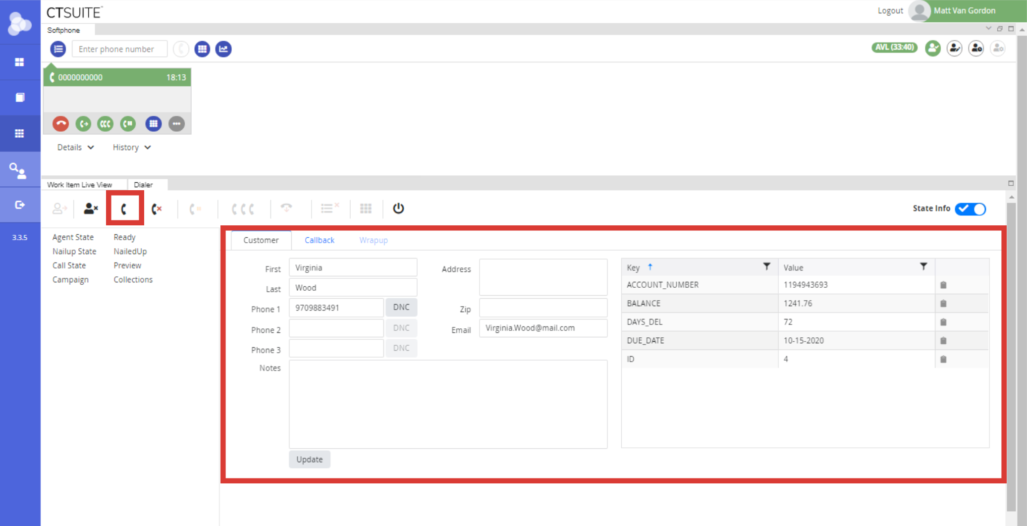 Preview campaign in Flex layout