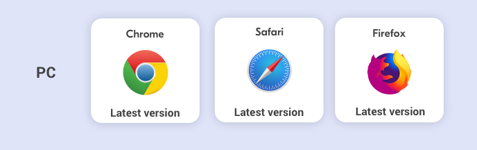 Supported browsers