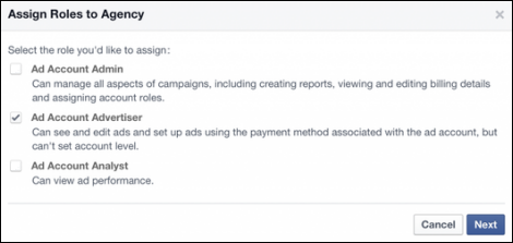 Facebook Business Manager: Assign Role