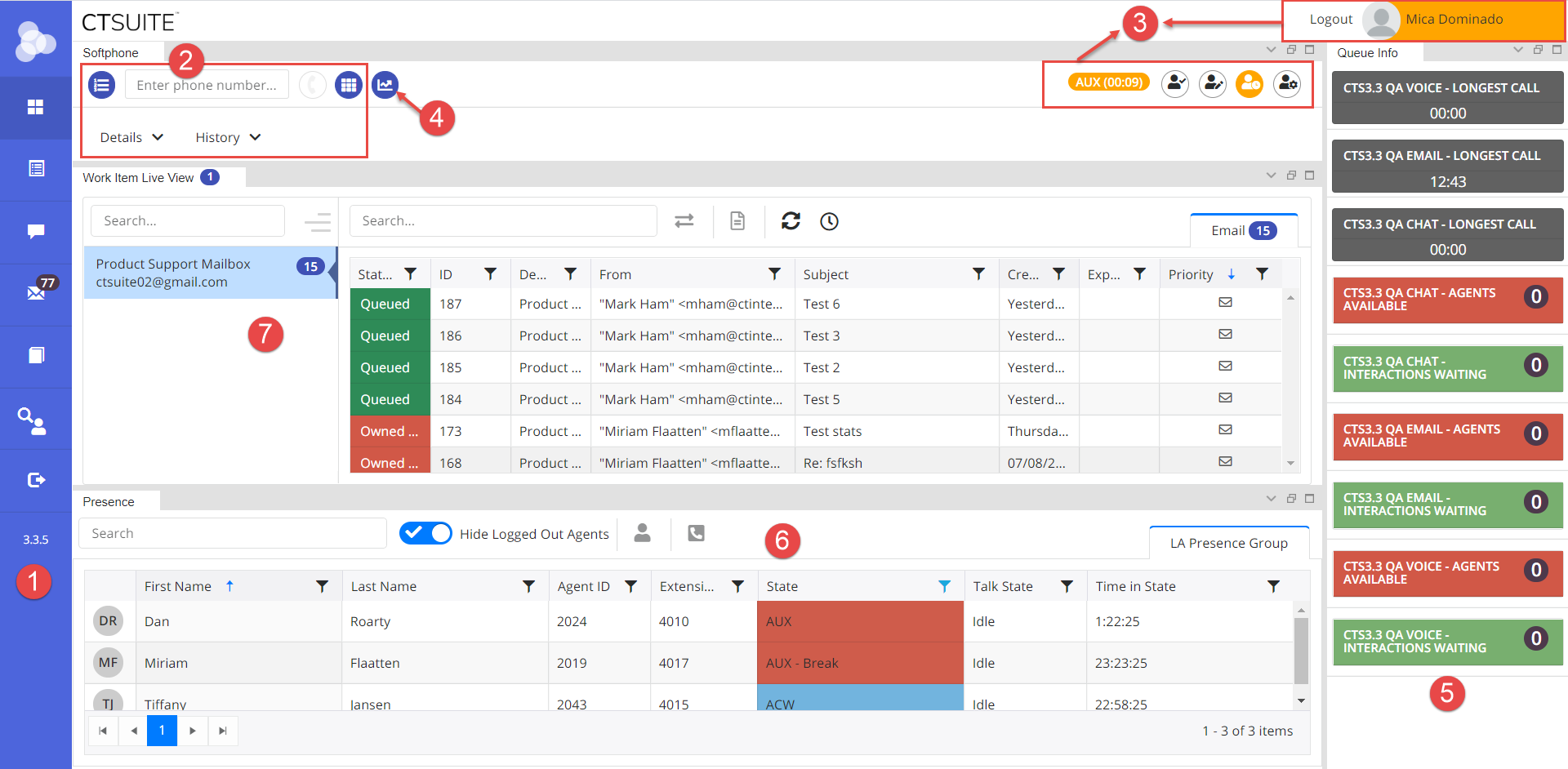 CT Suite Dashboard with Flex Layout
