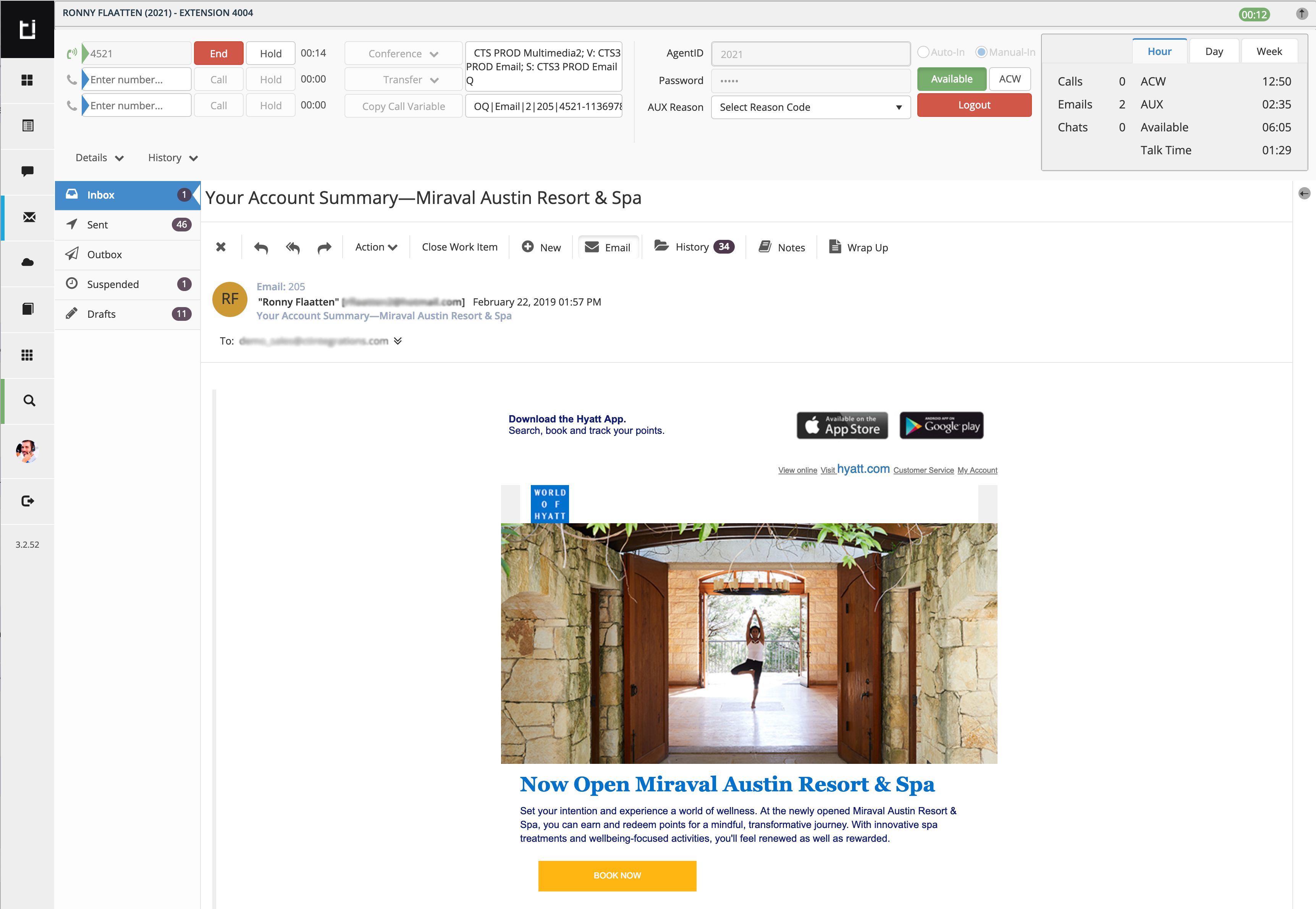Email in Classic view