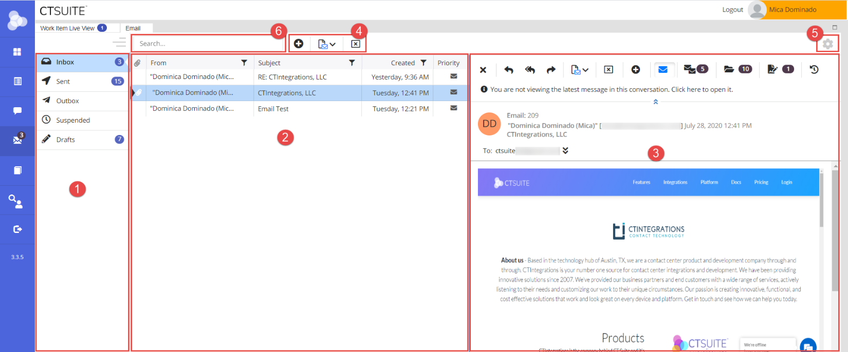Email Widget in Flex Layout