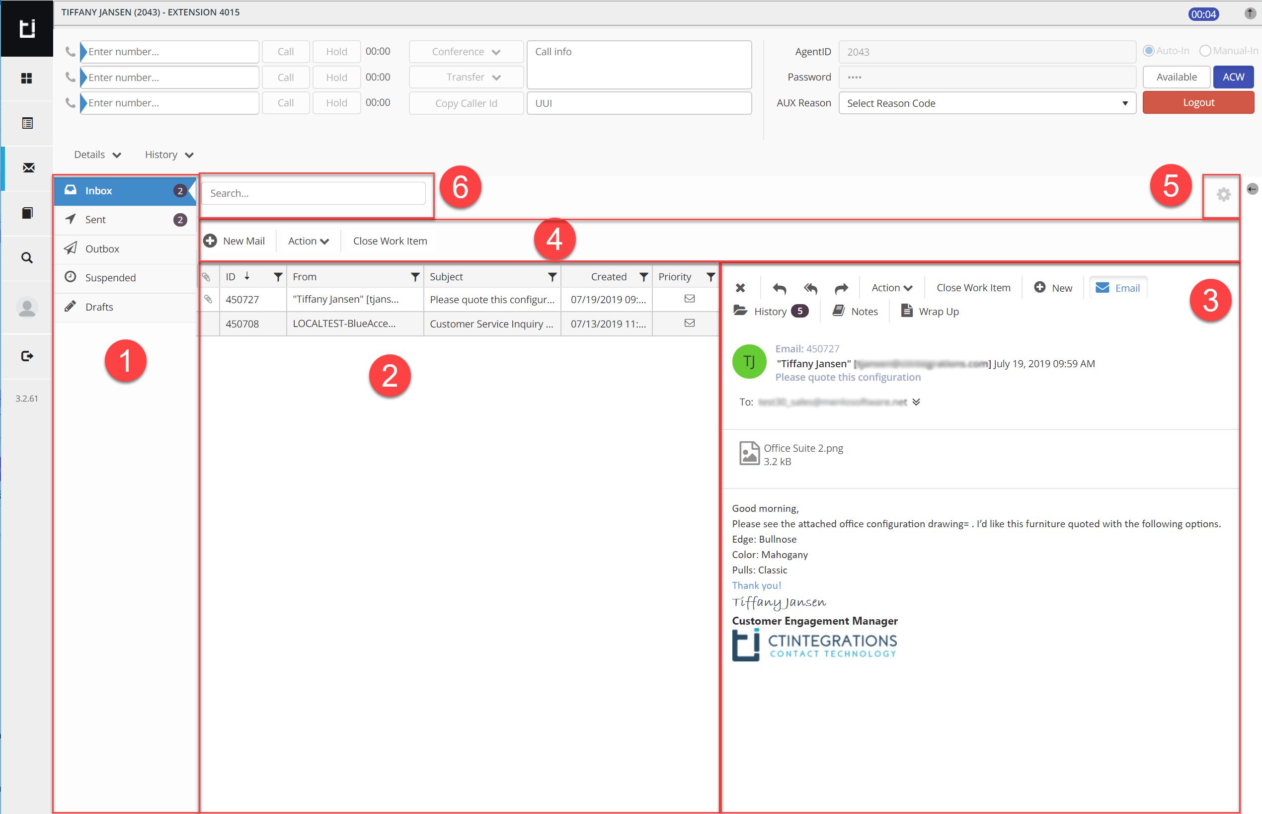 Email Widget in Classic Layout