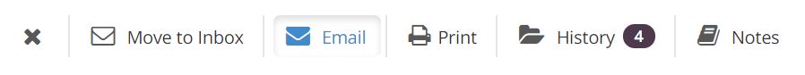 Reading Pane Toolbar in Suspended folder