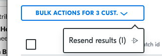 Bulk actions