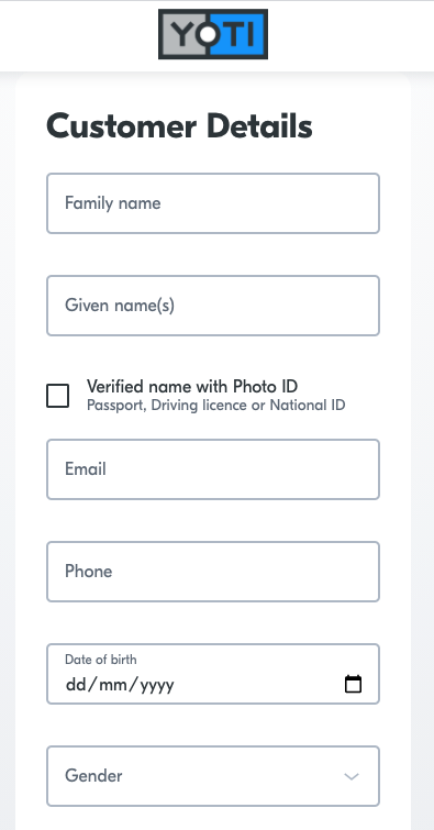 Start collecting &gt; Scan QR &gt; Options &gt; Submit online form