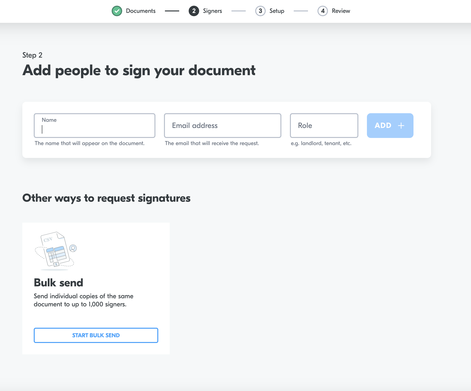 Add signers - Yoti developer documentation