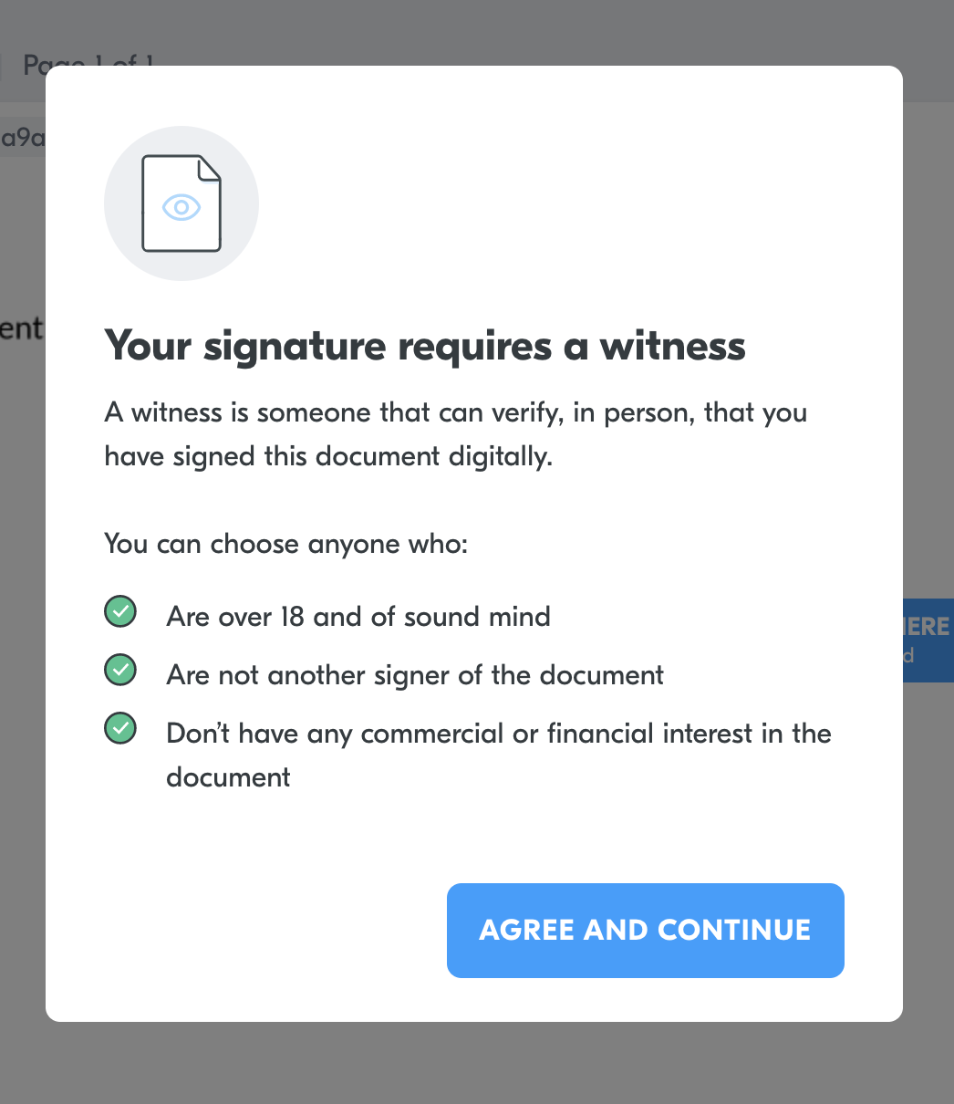 Witness explainer