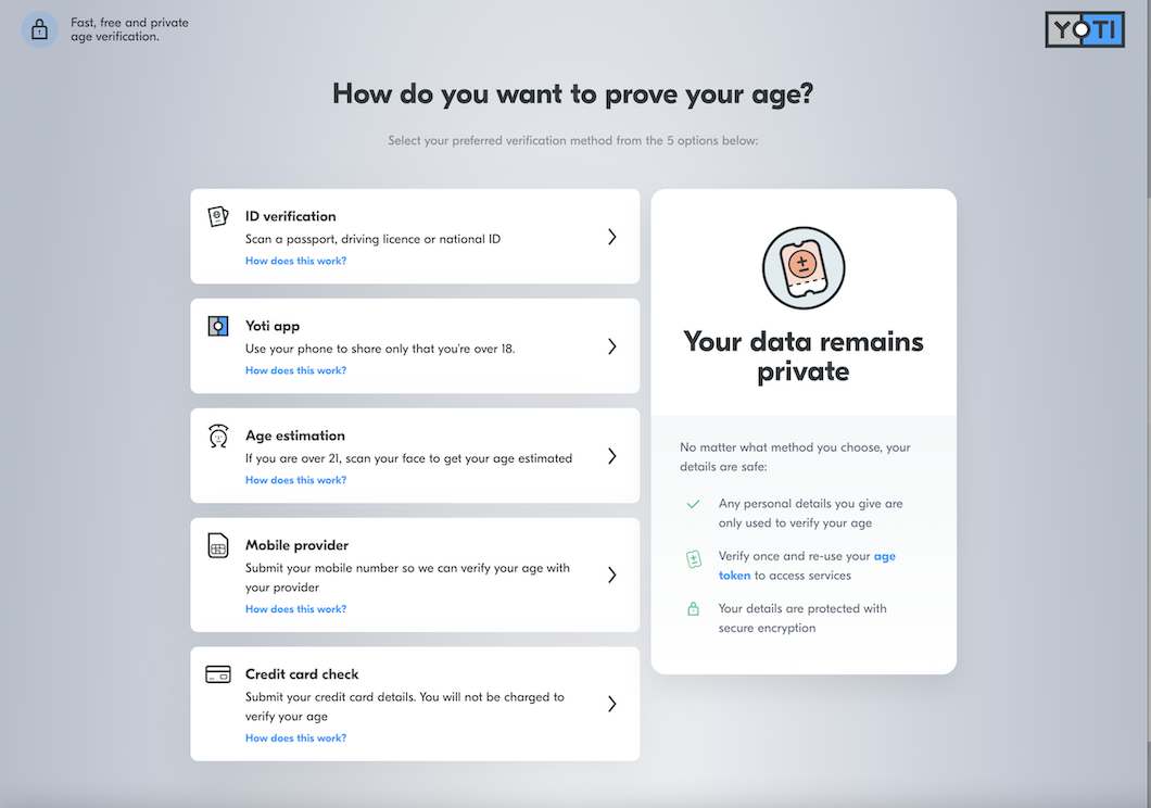 List menu configuration