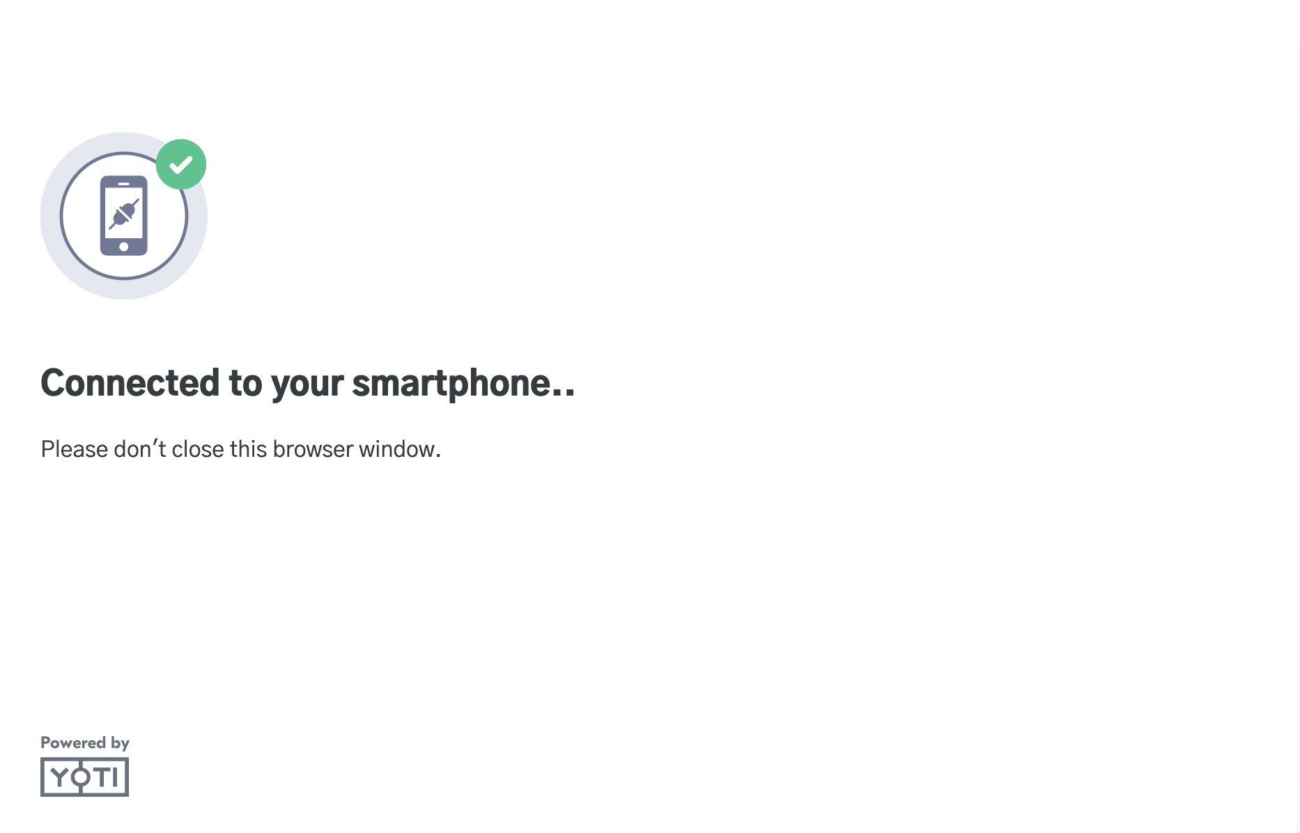 Mobile handoff screen 3