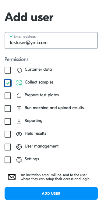 User management &gt; Add user