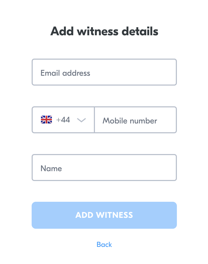 Witness details