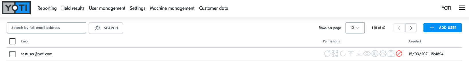 User management &gt; Add a user