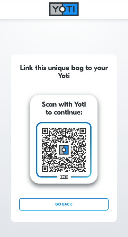 Start collecting &gt; Scan QR &gt; Options &gt; Yoti App