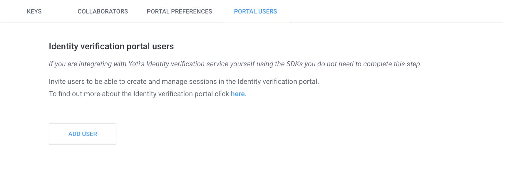 Creating an application > Portal Users
