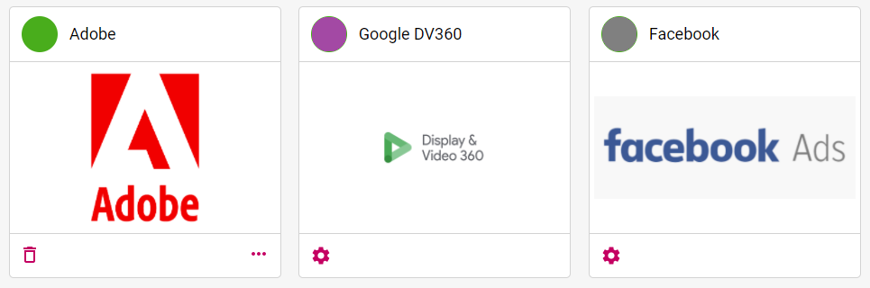 Cortex Catalog - Channel Card detail (three example channel cards)