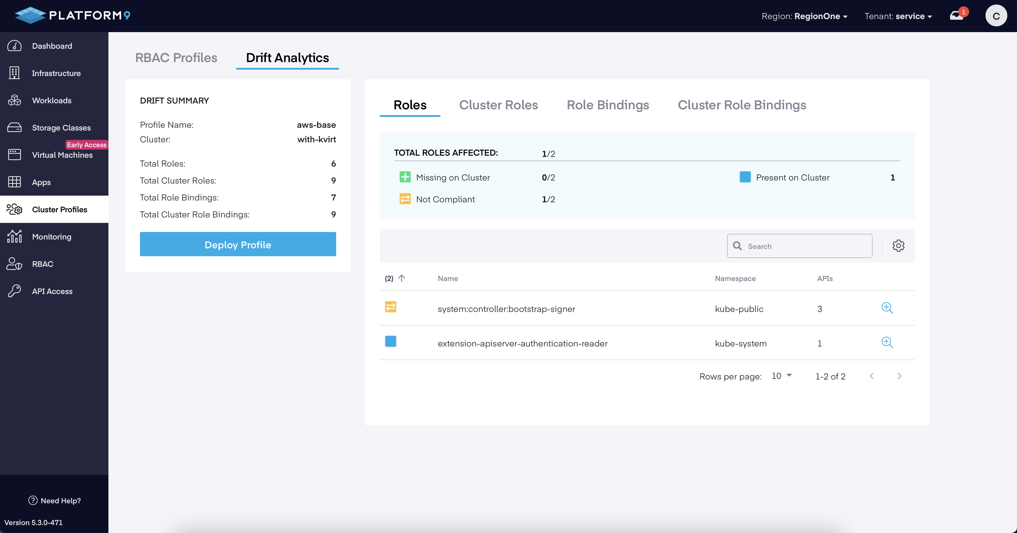 Profile Engine - Drift Analytics