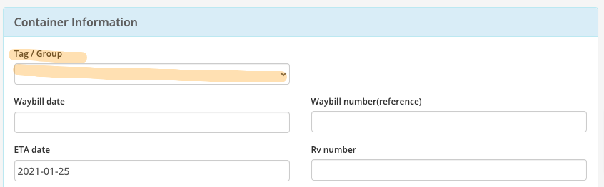 Updating or removing the order Tag