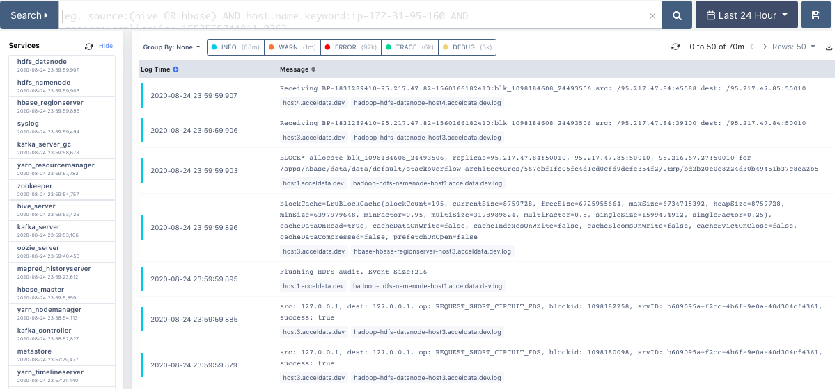Log Search Example