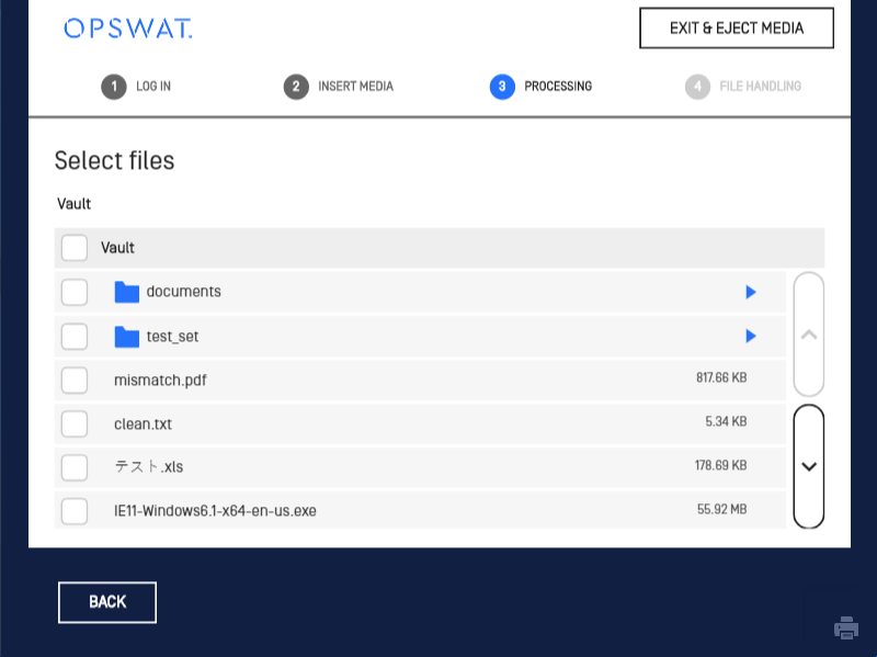 Image: Browse view with MFT file downloading options