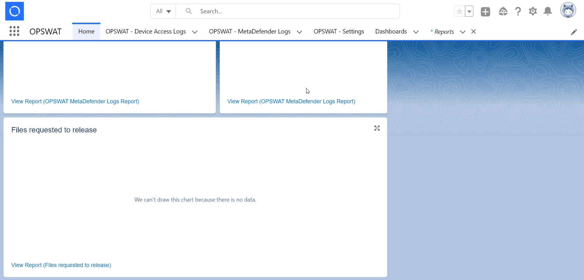 Requests can be declined via the "Files requested to be released" section on the home page of the OPSWAT app